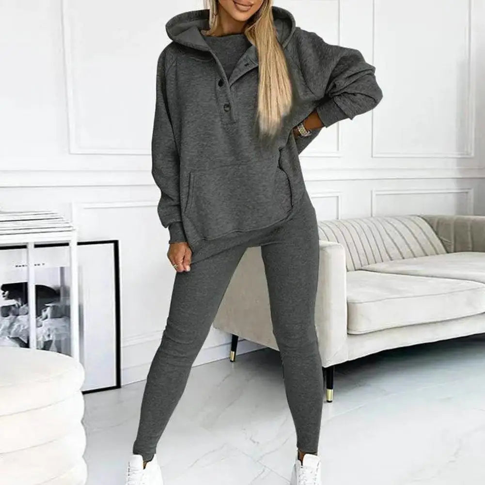 image_302_Women_Hooded_Casual_Suit_Womens__piece_Hoodie_Vest_Pants_Set_Cozy_Solid_Color_Outfit_with_Elastic_Waist_Button_for_Sports_0.webp